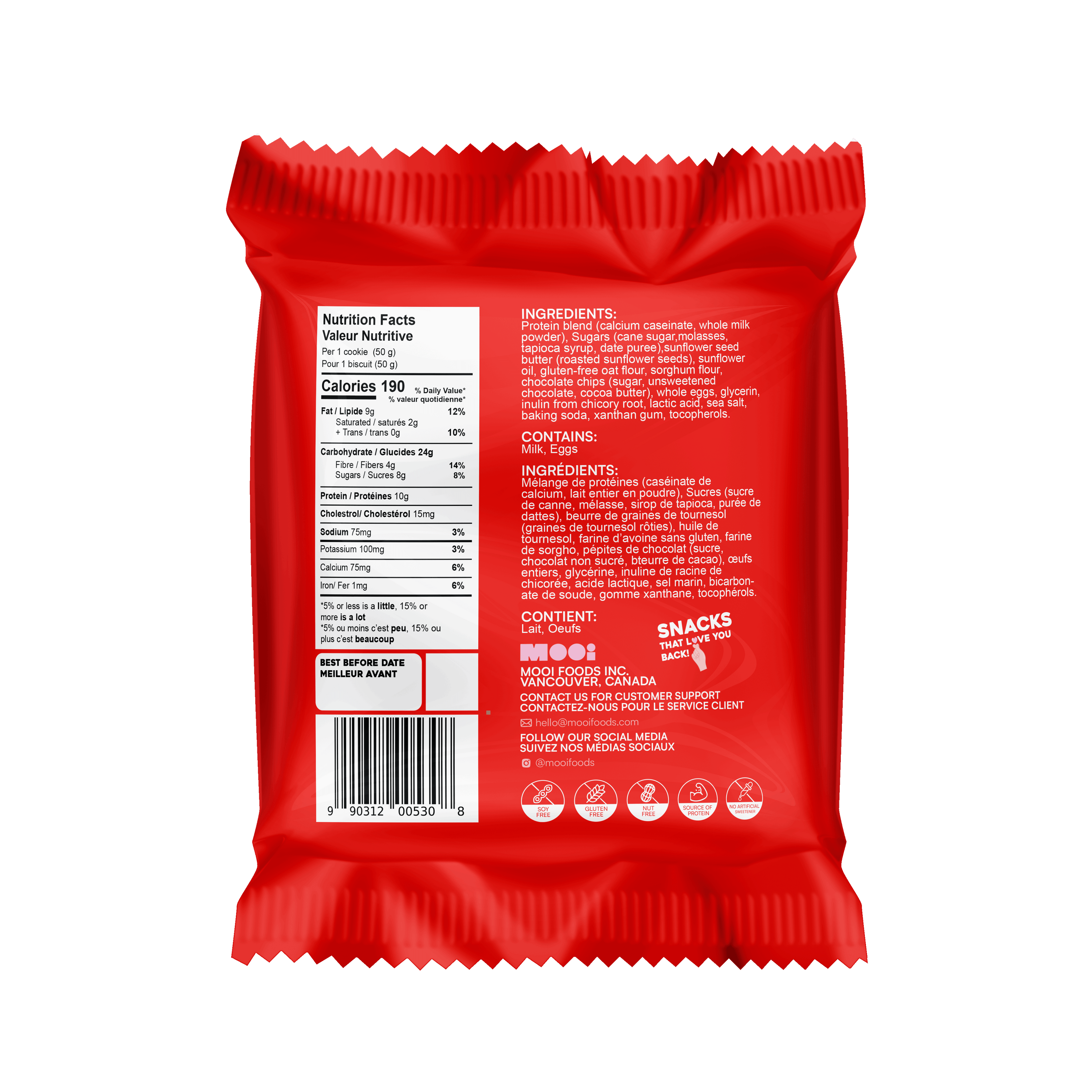 Chocolate Chip Mini Protein Cookies - 50 Gram