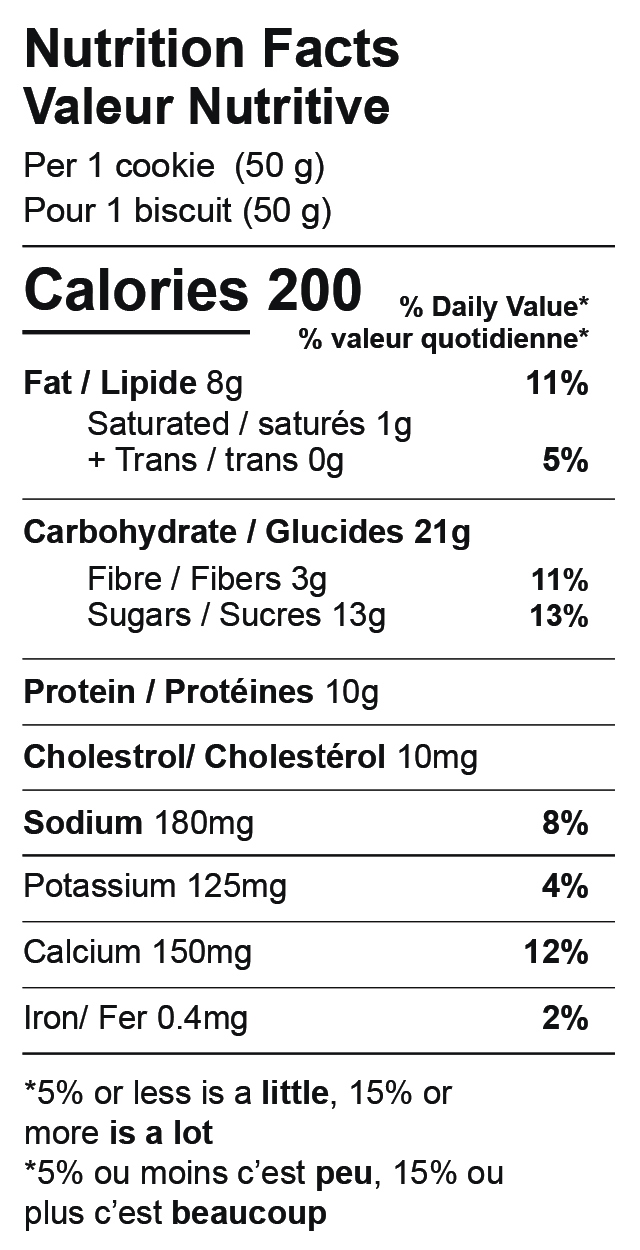 Oatmeal Raisin Mini Protein Cookies - 50 Gram
